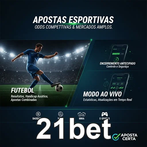 Imagem representativa de apostas esportivas VIP no site 21bet
