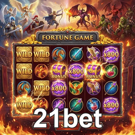 Slot game 'Fortune' da 21bet com gráficos vibrantes e tema de fortuna.